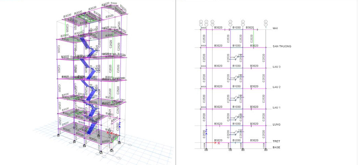 Thiết kế nhà 4x10: Giải pháp tối ưu diện tích 40m2 & Dự toán chi phí 2026 19 Bản vẽ thiết kế nhà phố 4x10m có tầng lửng với 7 phòng ngủ