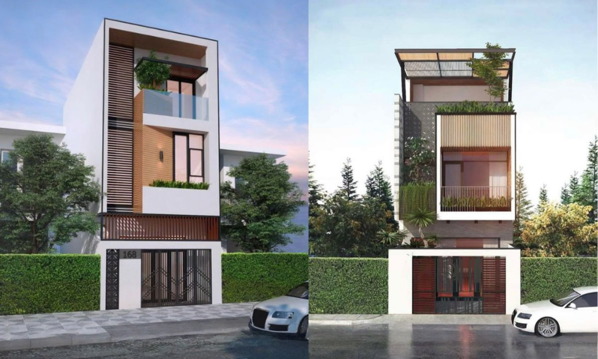 20+ Mẫu Thiết Kế Nhà 5x12m Đẹp Sang Trọng - Kèm Bảng Vẽ Công Năng 23 Cổng nhà 5x12m 2 tầng thường làm từ sắt để tiết kiệm chi phí