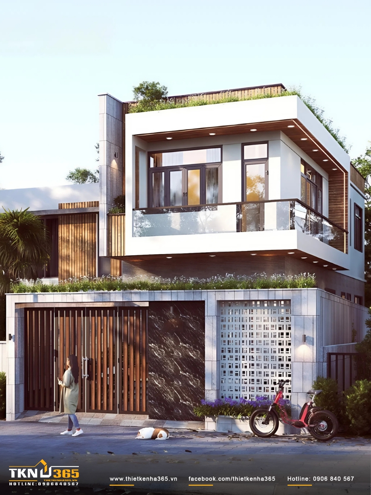 Thiết kế nhà rộng 7m dài 13m