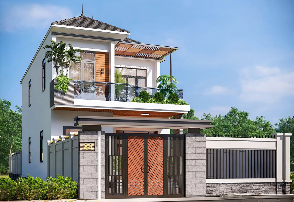 Thiết kế nhà 8x12m 2 tầng được nhiều người ưa chuộng Thiết kế nhà 8x12m 2 tầng được nhiều người ưa chuộng