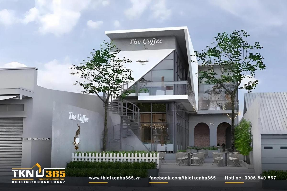 10+ Mẫu thiết kế nhà ở kết hợp kinh doanh đẹp, sang trọng 2026 6 Mẫu nhà mặt phố kết hợp quán cafe với phong cách thiết kế hiện đại