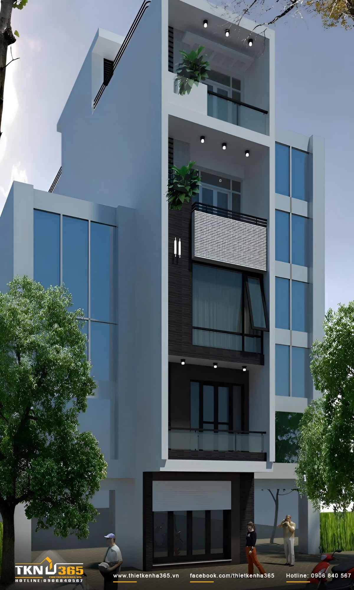 10+ Mẫu thiết kế nhà ở kết hợp kinh doanh đẹp, sang trọng 2026 13 Mẫu nhà ống mặt tiền 4m 5 tầng phù hợp với nhiều loại hình kinh doanh