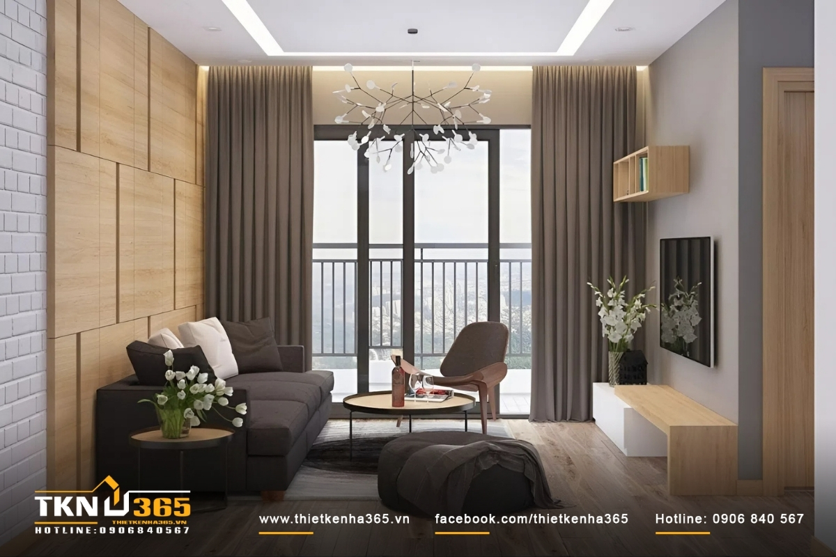 Cách lựa chọn phong cách thiết kế nội thất cho căn hộ chung cư 64m2