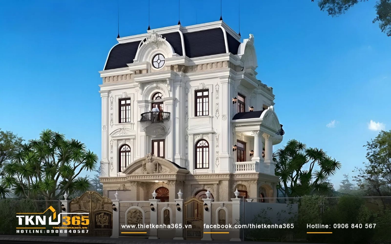 50+ Mẫu biệt thự cổ điển sang trọng, đẳng cấp được yêu thích nhất. 23 Mẫu biệt thự cổ điển 4 tầng đỉnh cao