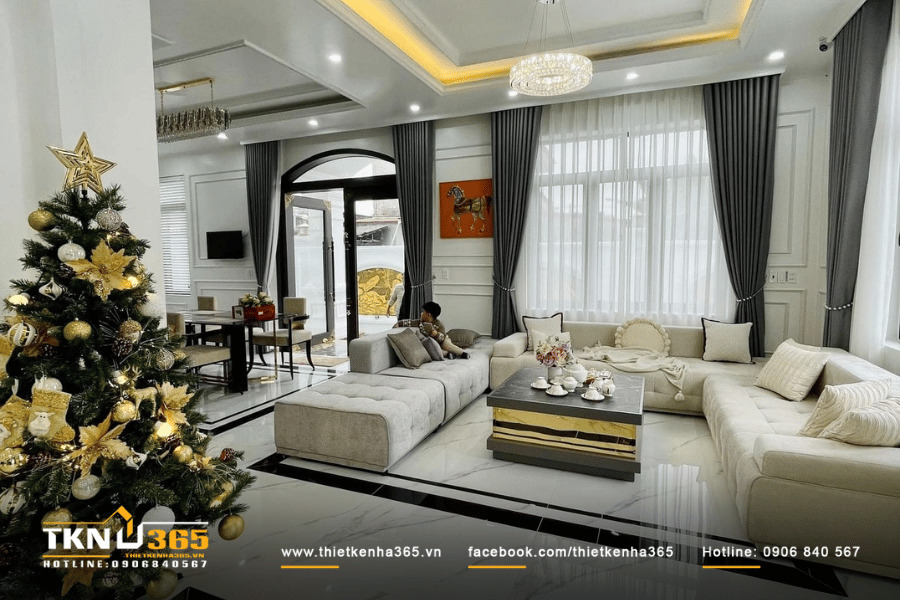 Hoàn thiện biệt thự mái Nhật 2 tầng - Chị Diệp - Đồng Nai 6 Không gian thoải mái cho cả nhà