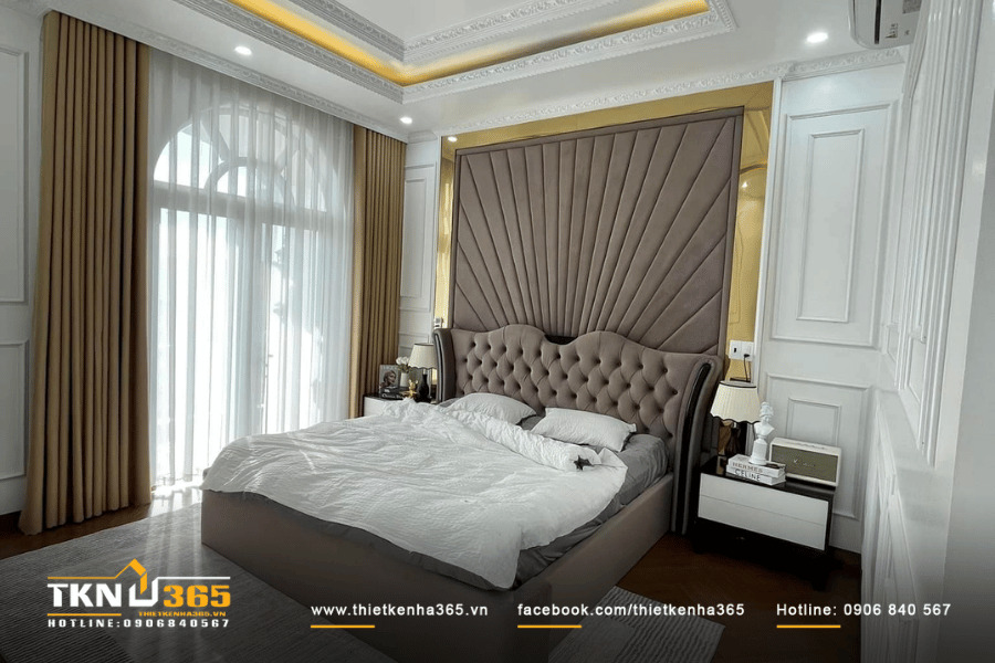 Hoàn thiện biệt thự mái Nhật 2 tầng - Chị Diệp - Đồng Nai 7 Phòng ngủ được trang trí và sắp xếp thoáng đãng, tạo không gian riêng tư