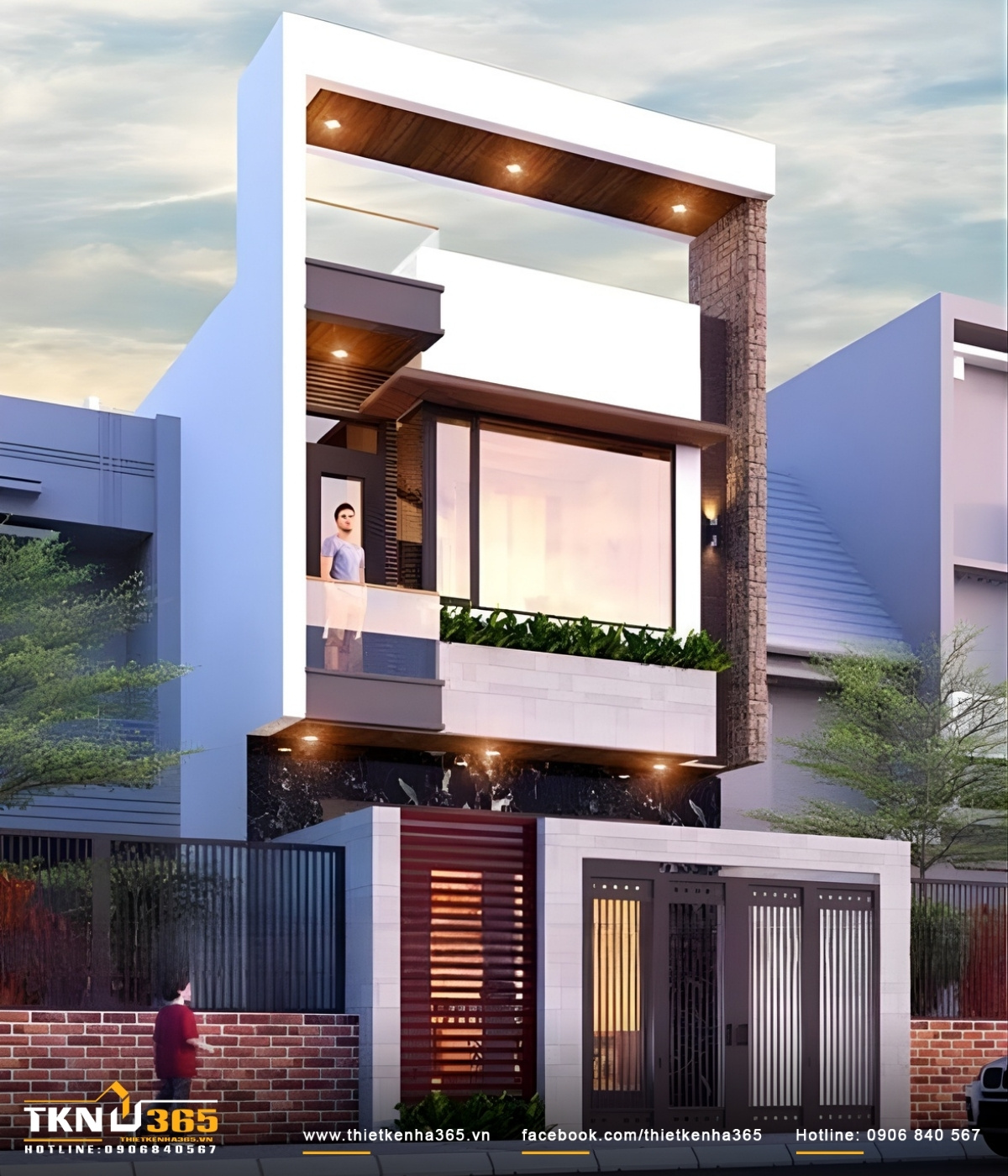 nhà phố 2 tầng