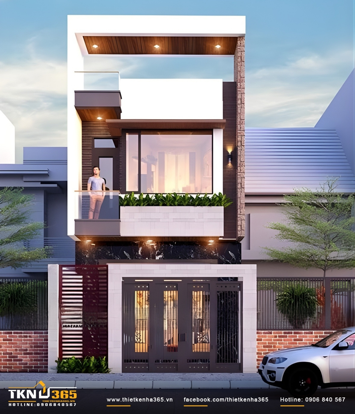 nhà phố 2 tầng