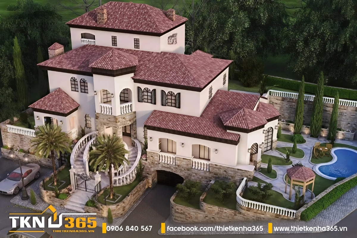  biệt thự phong cách Địa Trung Hải