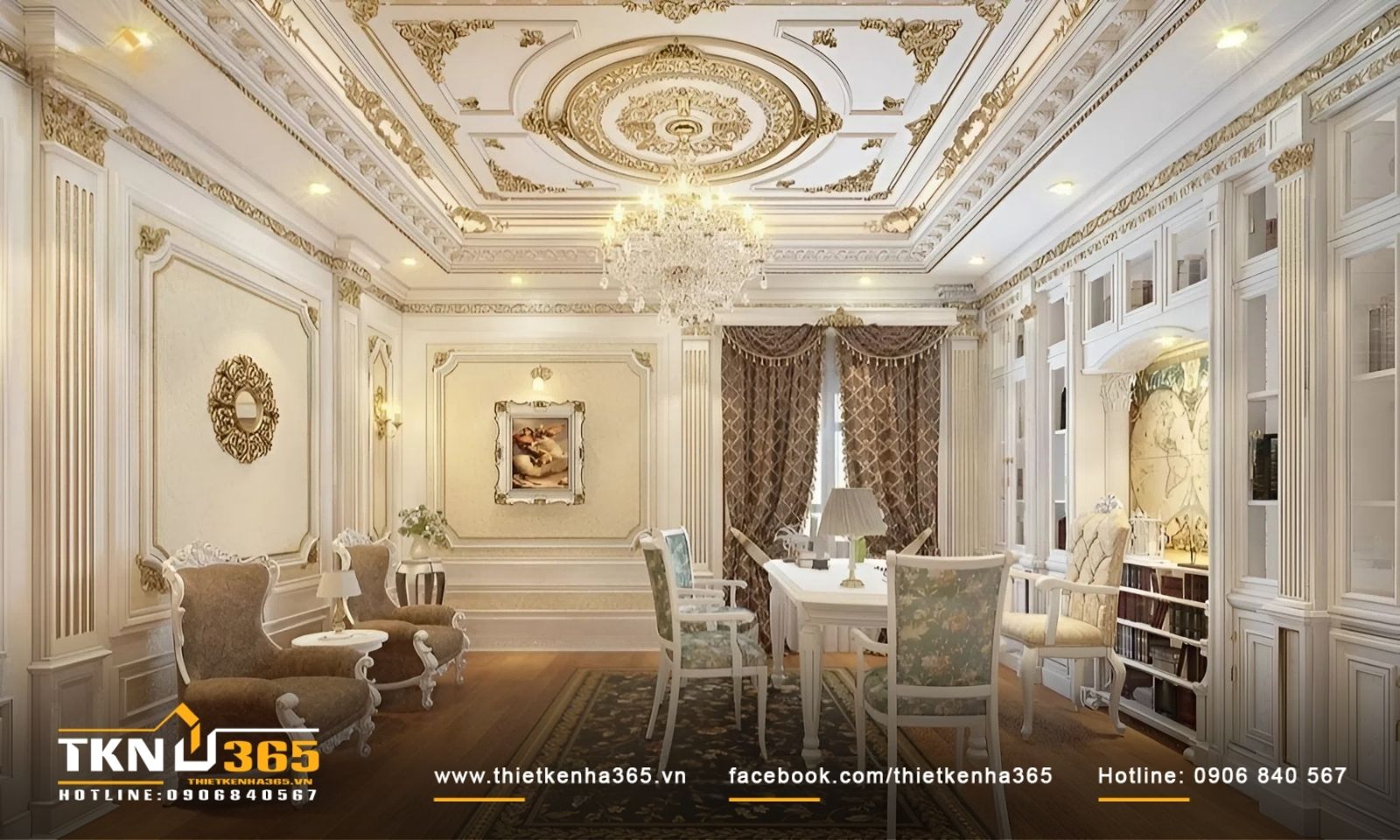 50+ Mẫu biệt thự cổ điển sang trọng, đẳng cấp được yêu thích nhất. 46 Màu sắc, ánh sáng luôn cân đối hài hòa