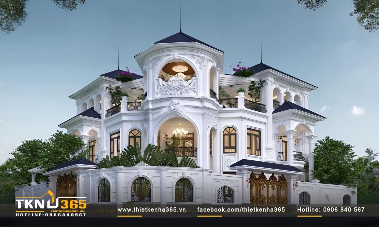 50+ Mẫu biệt thự cổ điển sang trọng, đẳng cấp được yêu thích nhất. 41 Biệt thự cổ điển 2 mặt tiền thường tọa lạc ở những góc phố rộng lớn