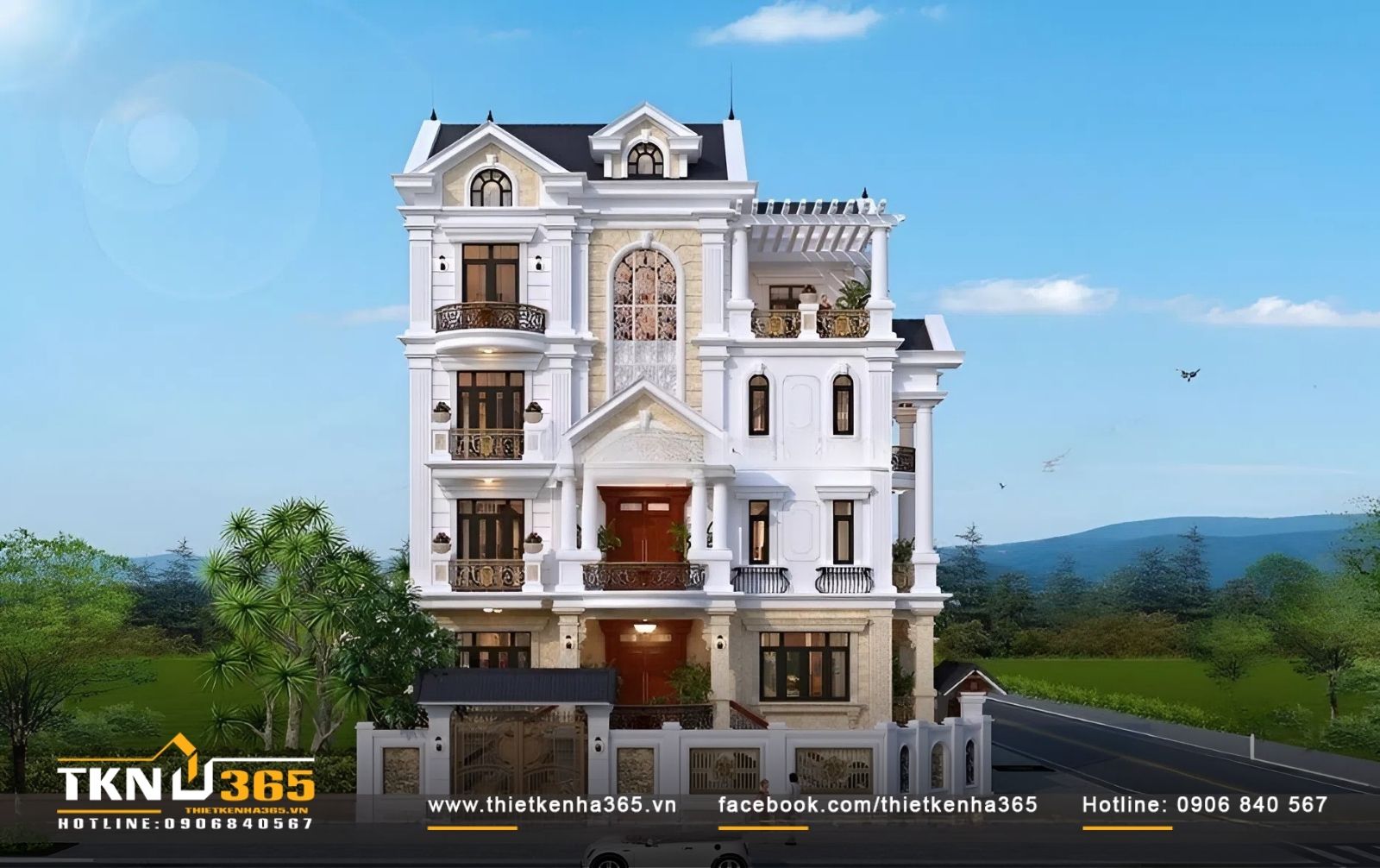 50+ Mẫu biệt thự cổ điển sang trọng, đẳng cấp được yêu thích nhất. 40 Biệt thự cổ điển 2 mặt tiền thường tọa lạc ở những góc phố rộng lớn