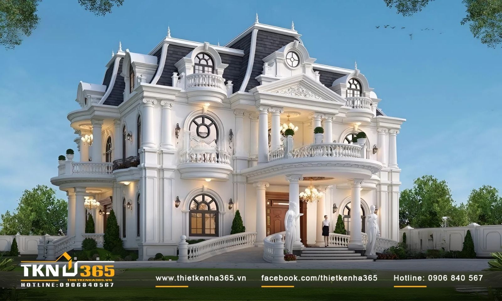50+ Mẫu biệt thự cổ điển sang trọng, đẳng cấp được yêu thích nhất. 15 Nét cổ điển và sang trọng làm cho căn biệt thự trở nên nổi bật hơn