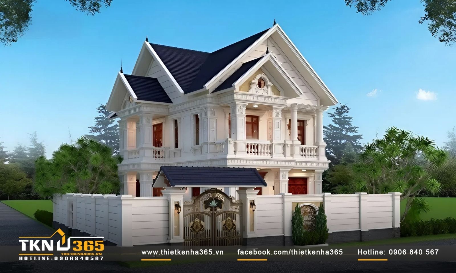 50+ Mẫu biệt thự cổ điển sang trọng, đẳng cấp được yêu thích nhất. 38 Mẫu biệt thự phố với thiết kế mái thái cực kì sang trọng