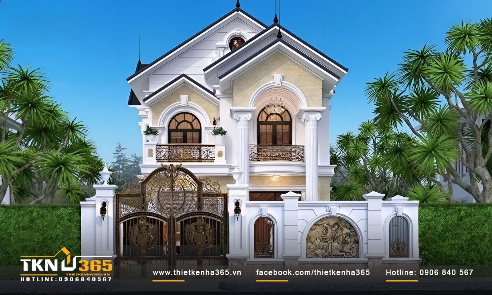 50+ Mẫu biệt thự cổ điển sang trọng, đẳng cấp được yêu thích nhất. 39 Một trong những đặc điểm quan trọng của biệt thự cổ điển mái thái là mái chồng lên nhau