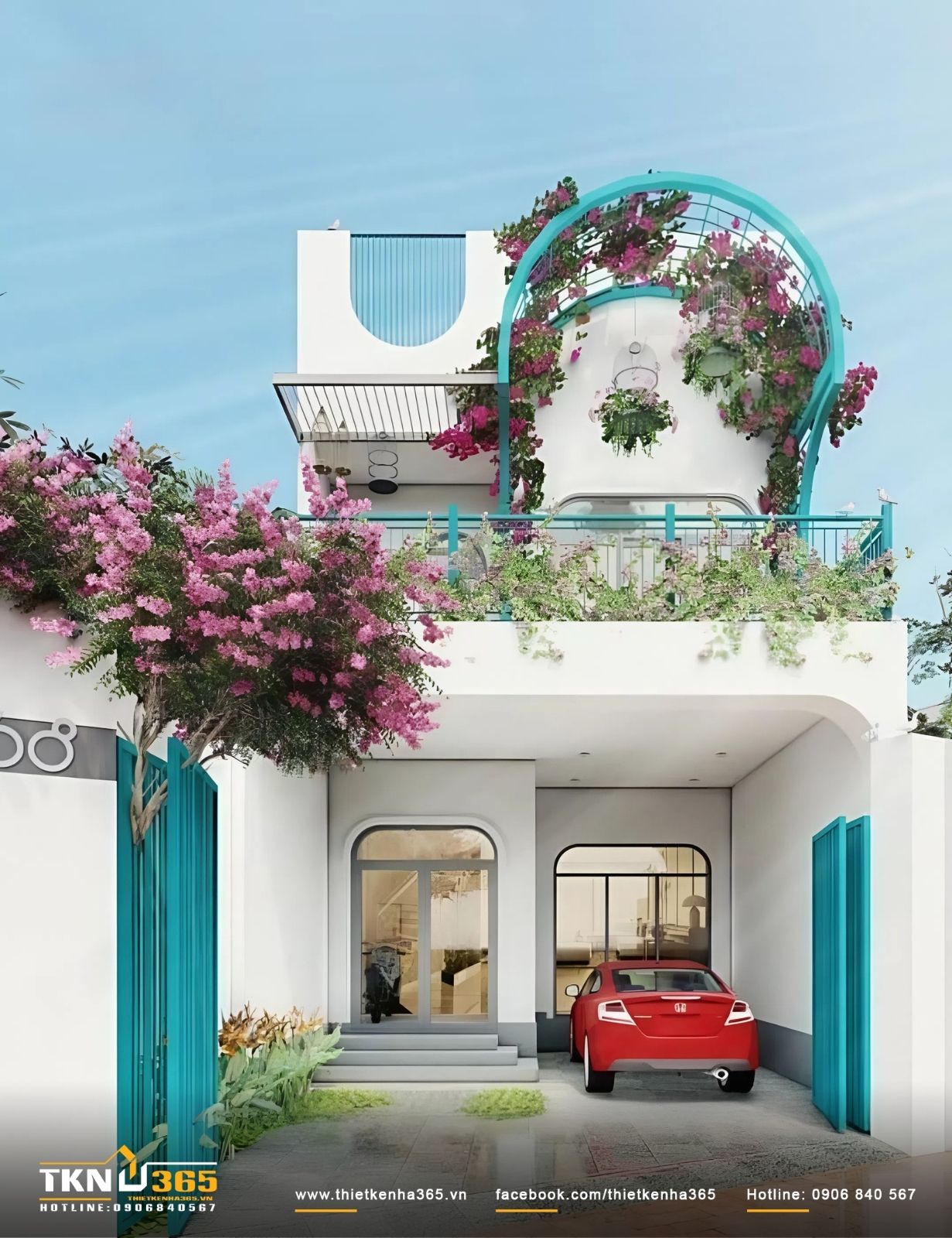 Mẫu thiết kế nhà 4x10m 2 tầng đẹp ấn tượng
