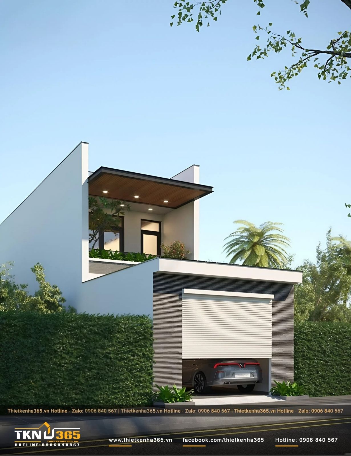 Mẫu nhà 4x10 2 tầng có thiết kế đơn giản
