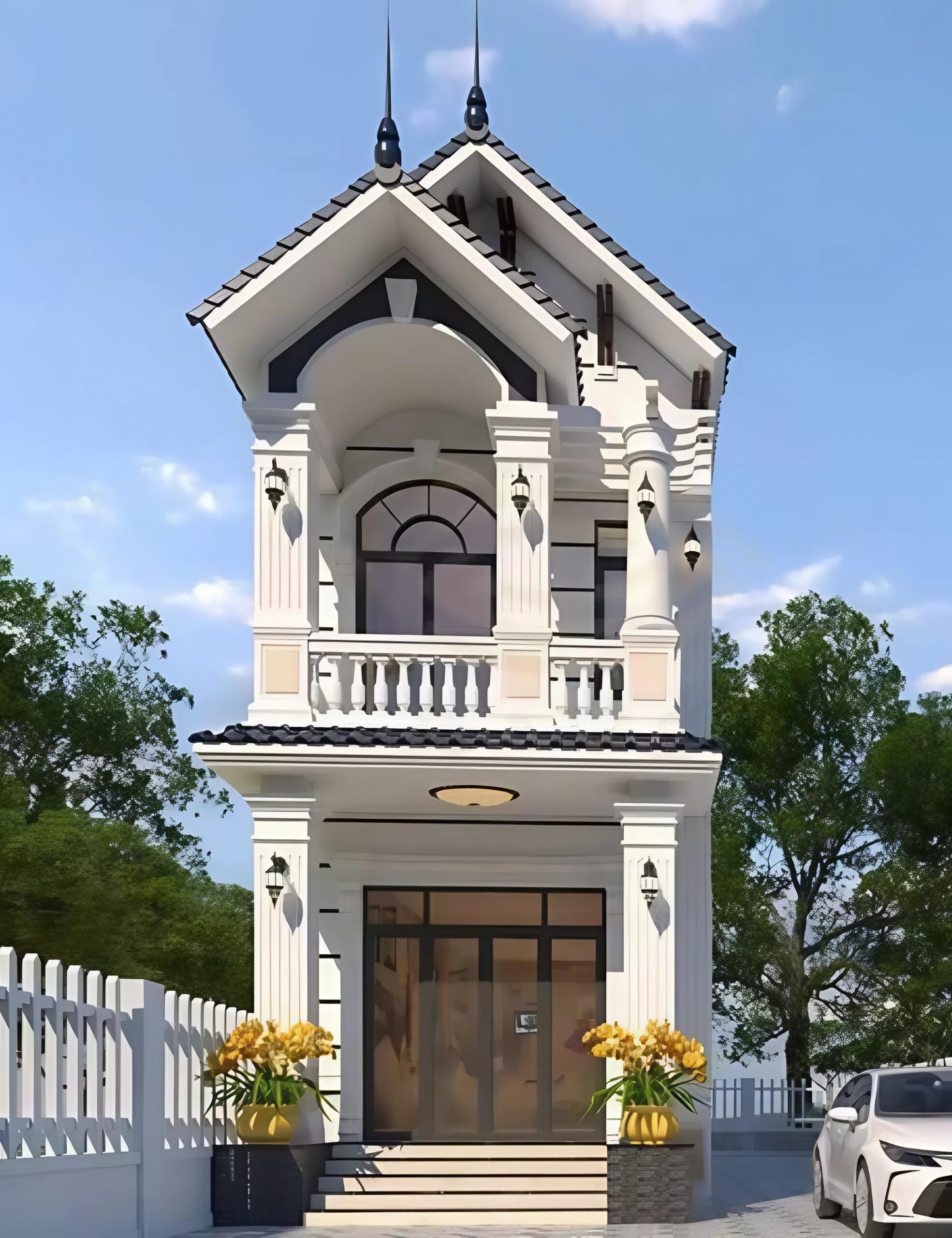 Thiết kế nhà mái Thái phổ biến đơn giản nhất hiện nay ( Ảnh: Sưu tầm )