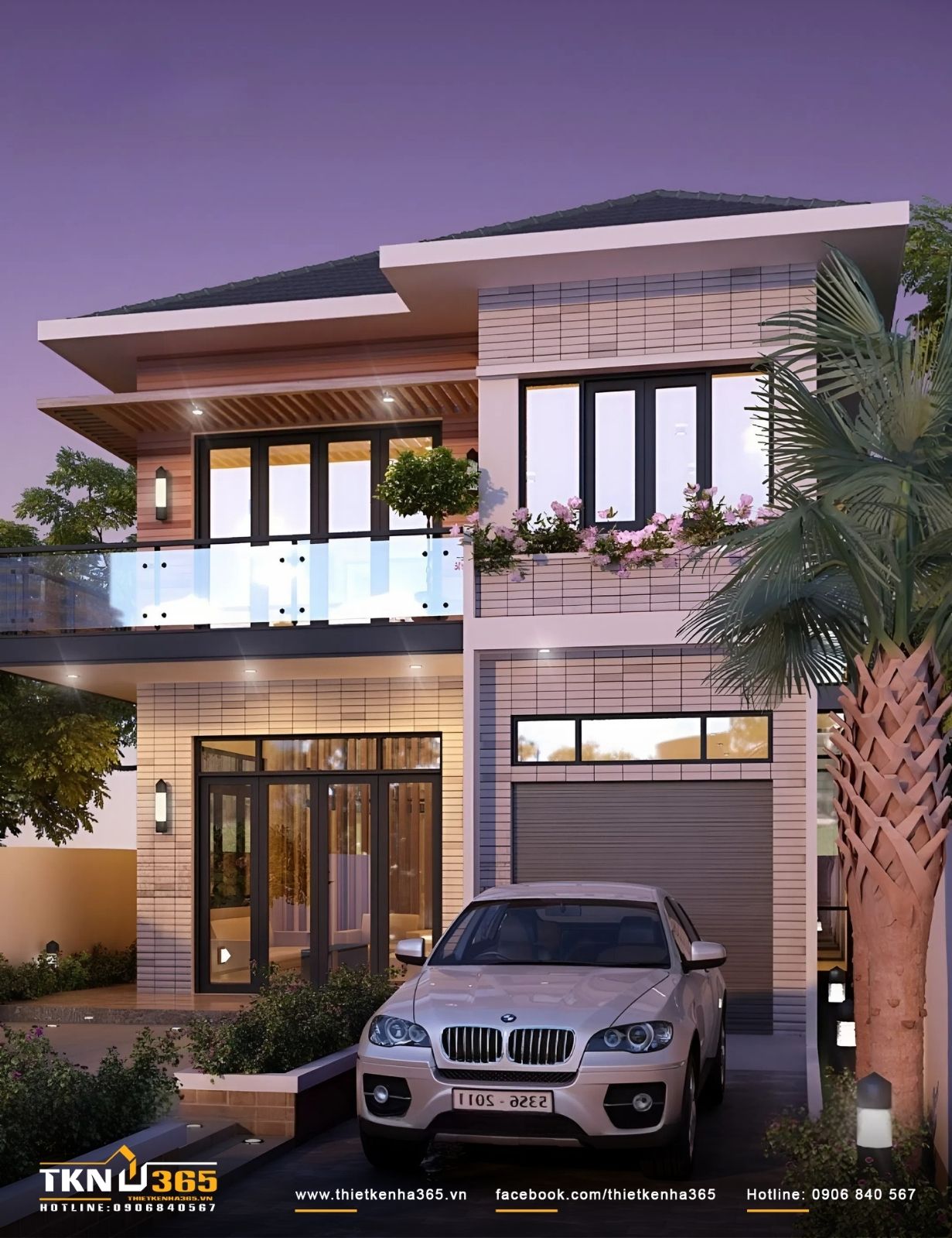 Phân chia không gian hợp lý để xây dựng gara đậu xe
