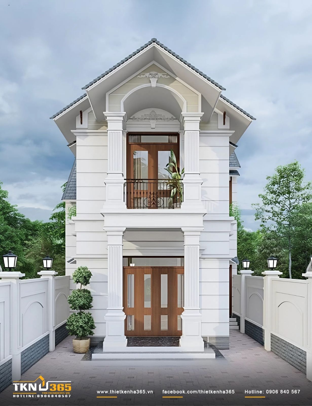 Sử dụng mái Nhật tạo nét cổ điển, sang trọng cho tổng thể
