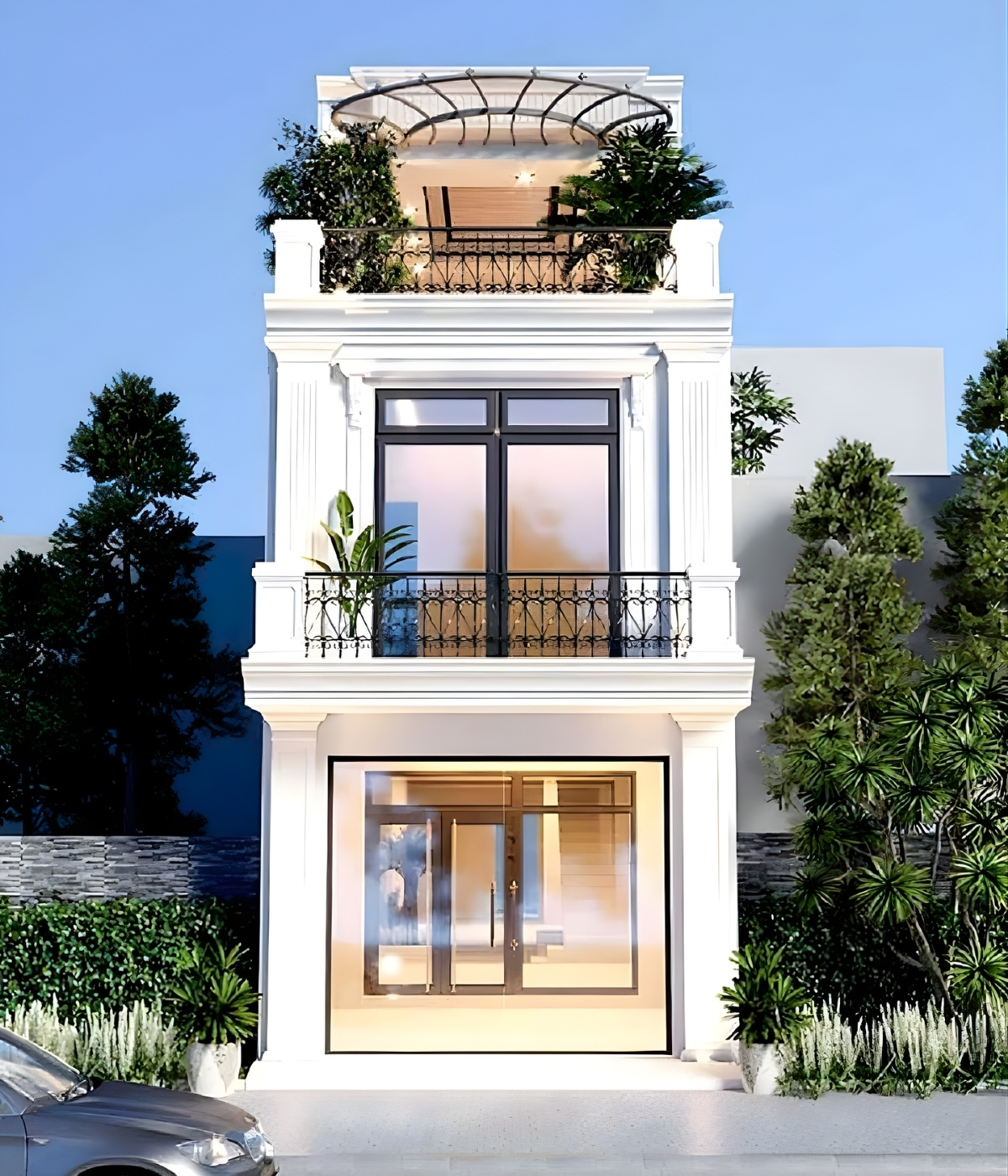 mẫu nhà 2 tầng 70m2