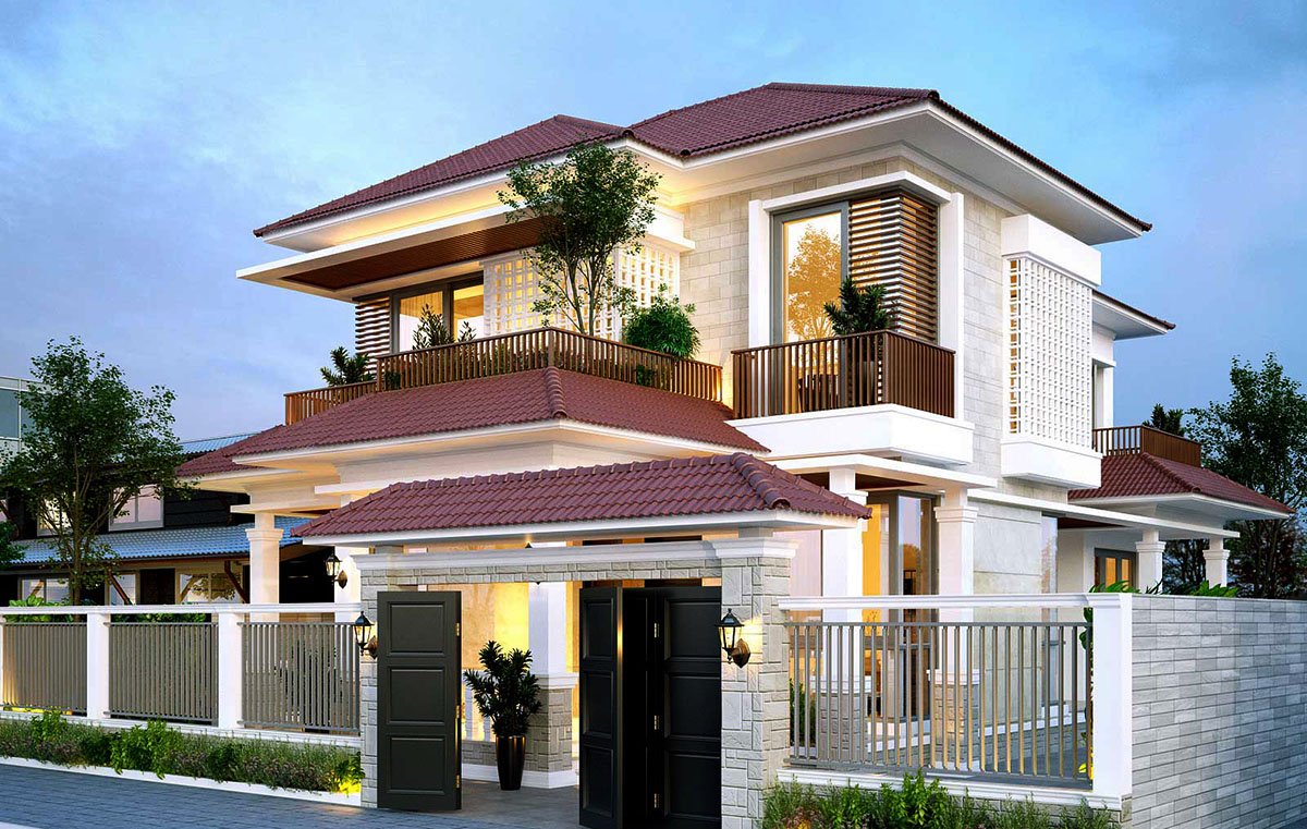 Nhà 2 tầng mặt tiền 10m sẽ mang đến không gian sống rộng rãi, thoải mái