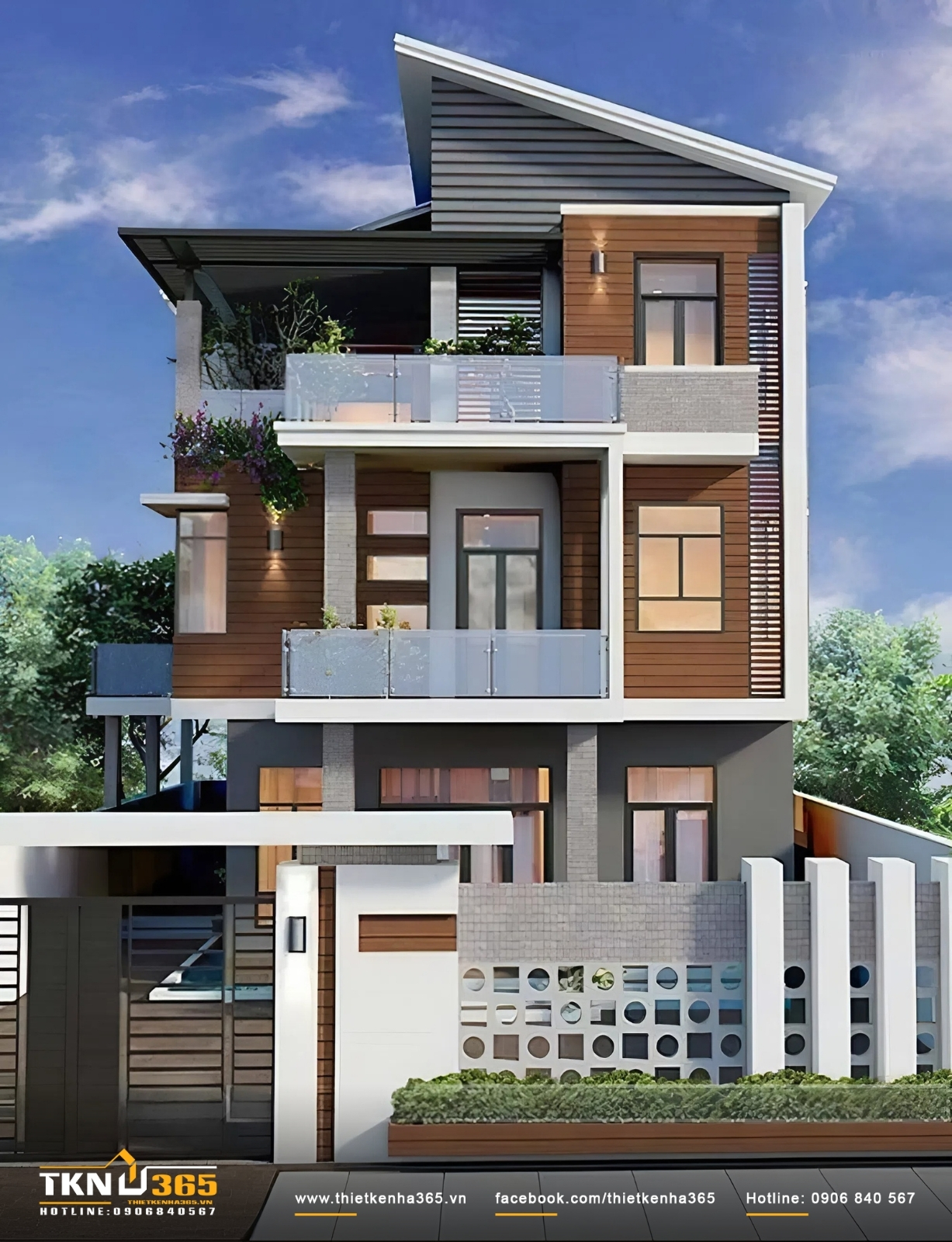 Mẫu Nhà Ống 3 Tầng Đẹp Nhất 2026: Bản Vẽ Công Năng & Báo Giá Trọn Gói 5 Mẫu thiết kế nhà ống 3 tầng đẹp mái lệch