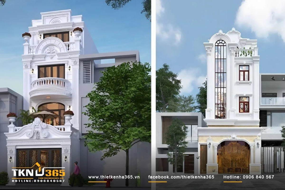 Mẫu thiết kế nhà ống tân cổ điển độc đáo, ấn tượng
