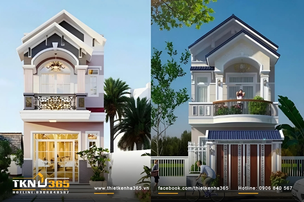 Mẫu nhà ống mái Thái đẹp hiện đại ở thành phố, được yêu thích nhất