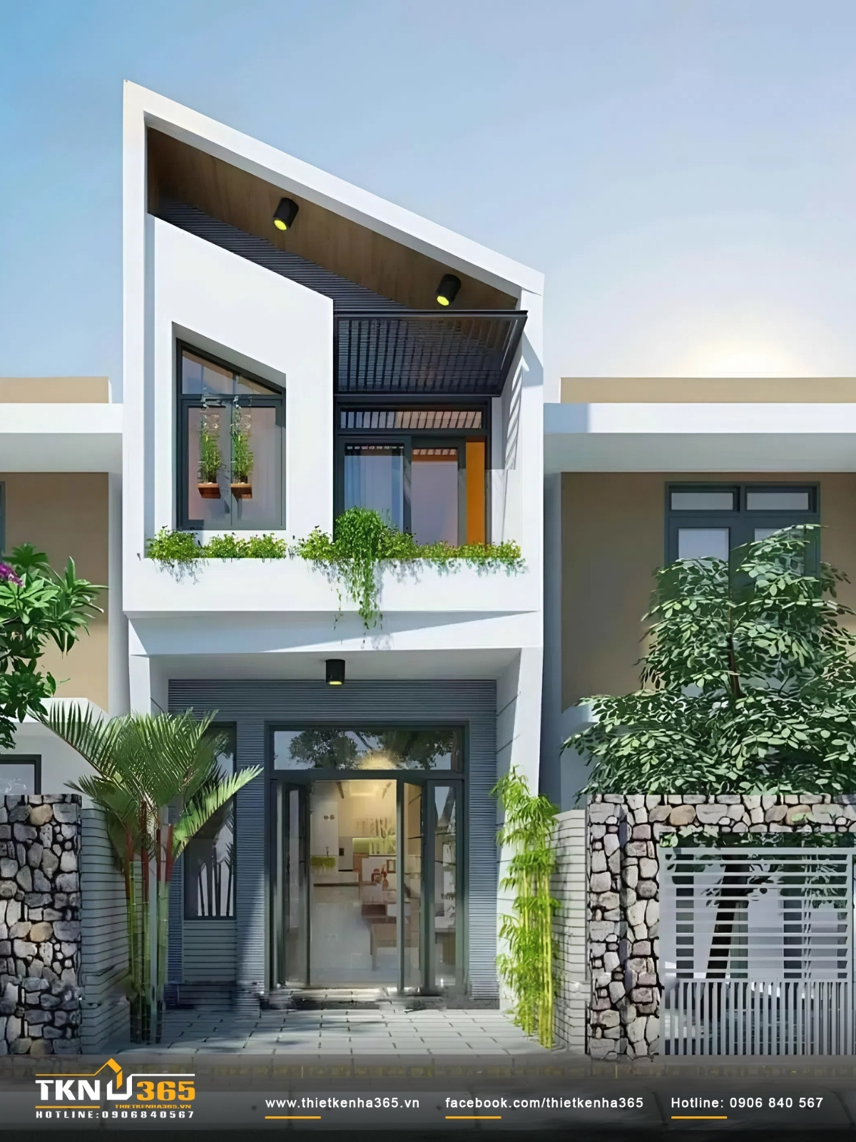 Mẫu nhà ống nhỏ hiện đại độc đáo