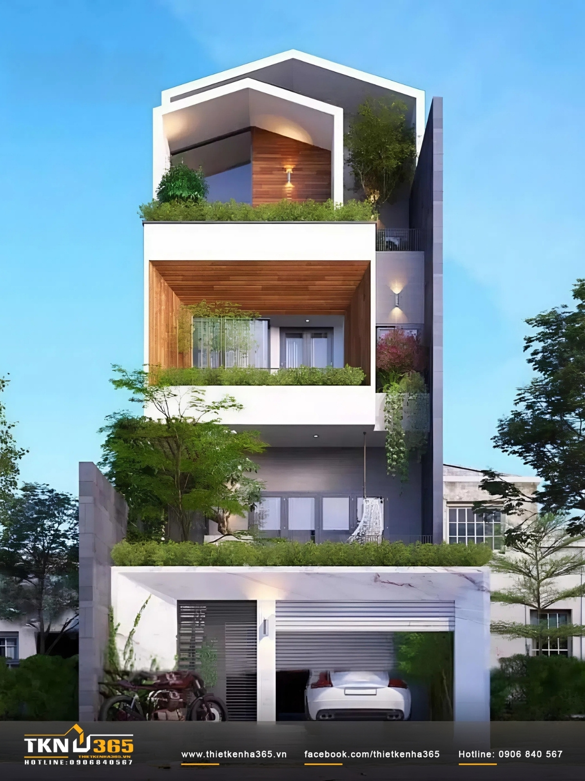 Nhà ống với 6m mặt tiền 4 phòng ngủ