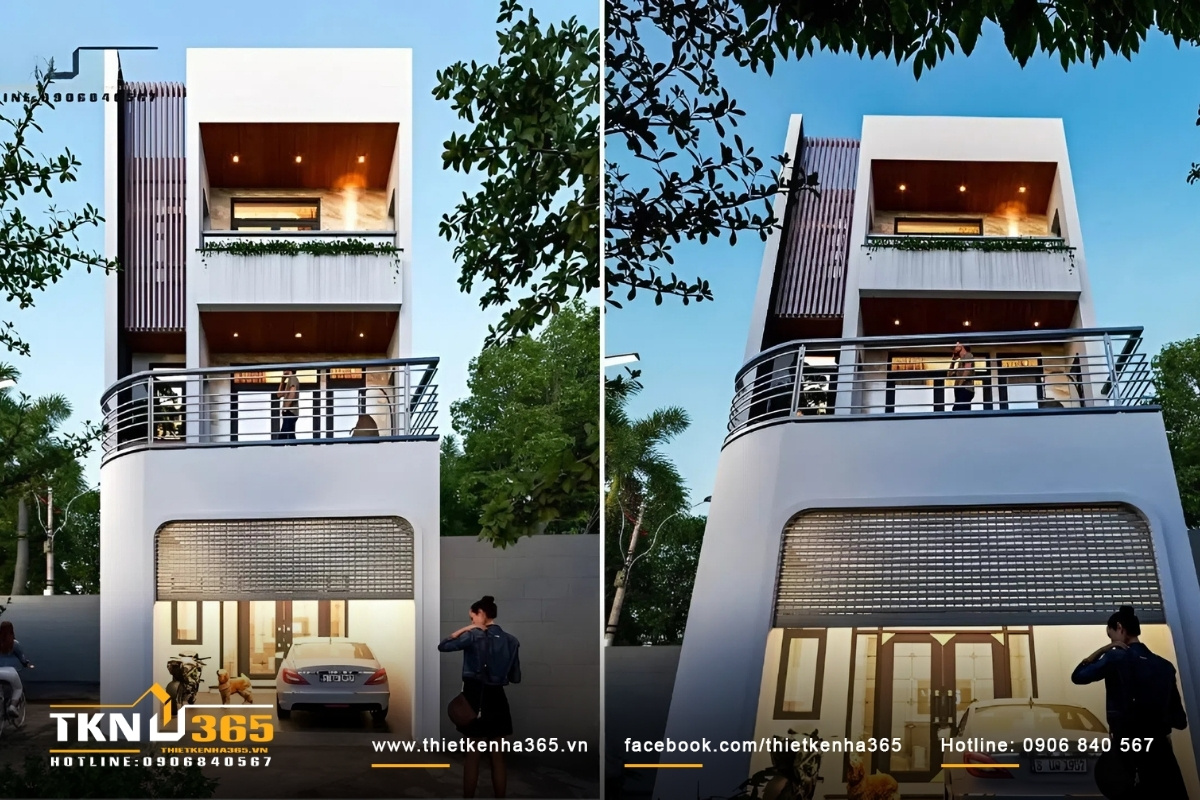 Nhà ống 5m mặt tiền thiết kế ấn tượng