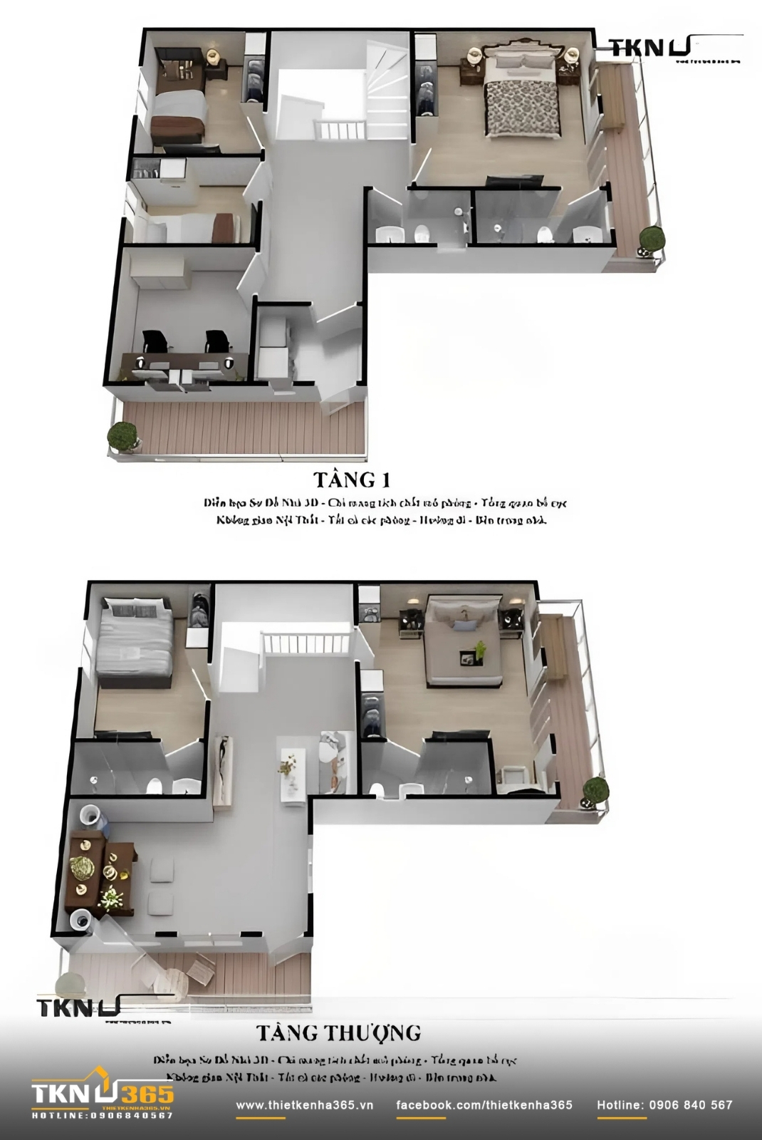 Mặt bằng công năng thiết kế nhà phố 35m2 có phòng thờ riêng