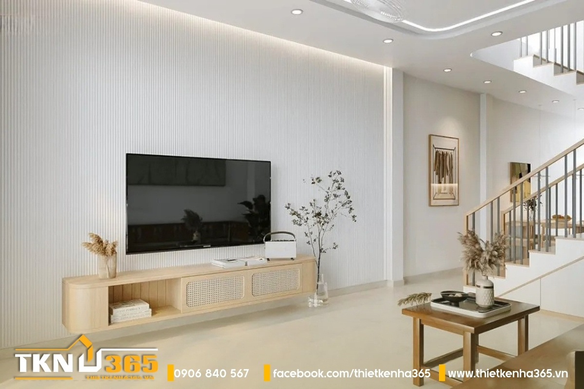 Tư vấn & gợi ý mẫu thiết kế nhà 3x20m chuẩn xu hướng 14 Lựa chọn kệ tivi có thiết kế đơn giản kết hợp với ngăn đựng sách