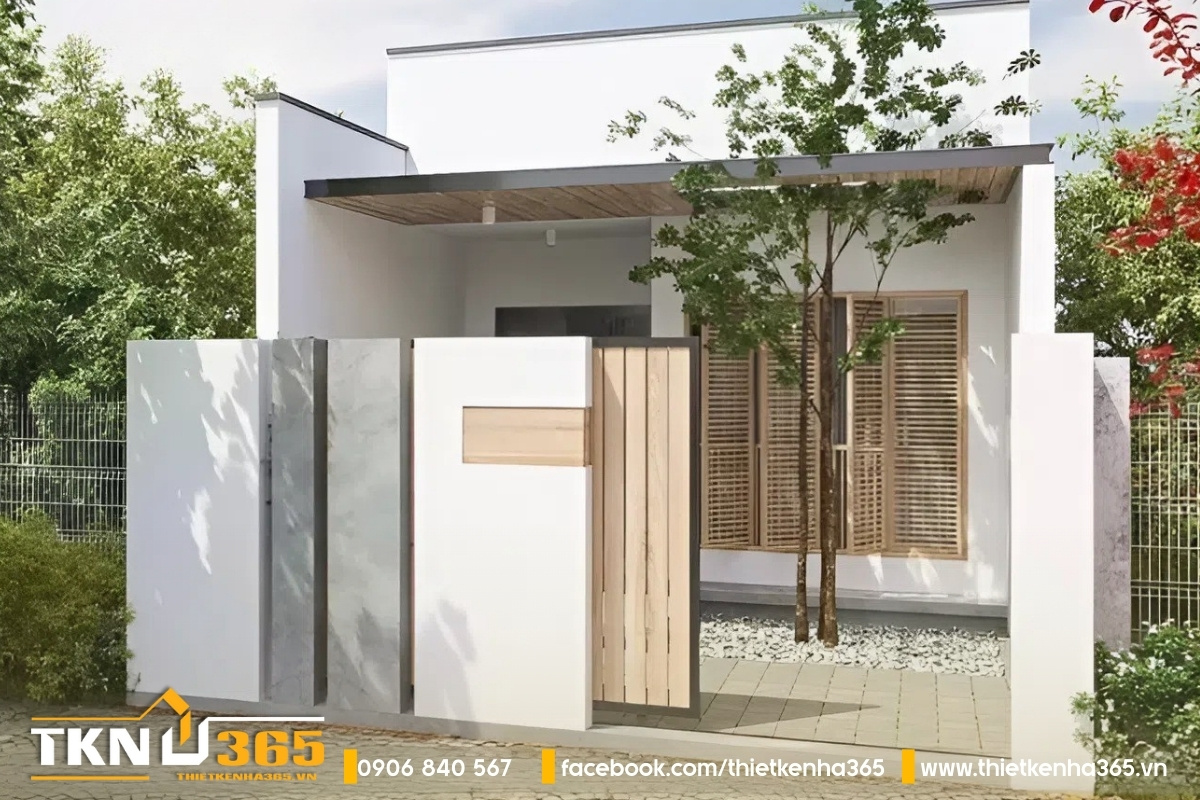 Mẫu nhà ống 50m2 phong cách Nhật Bản