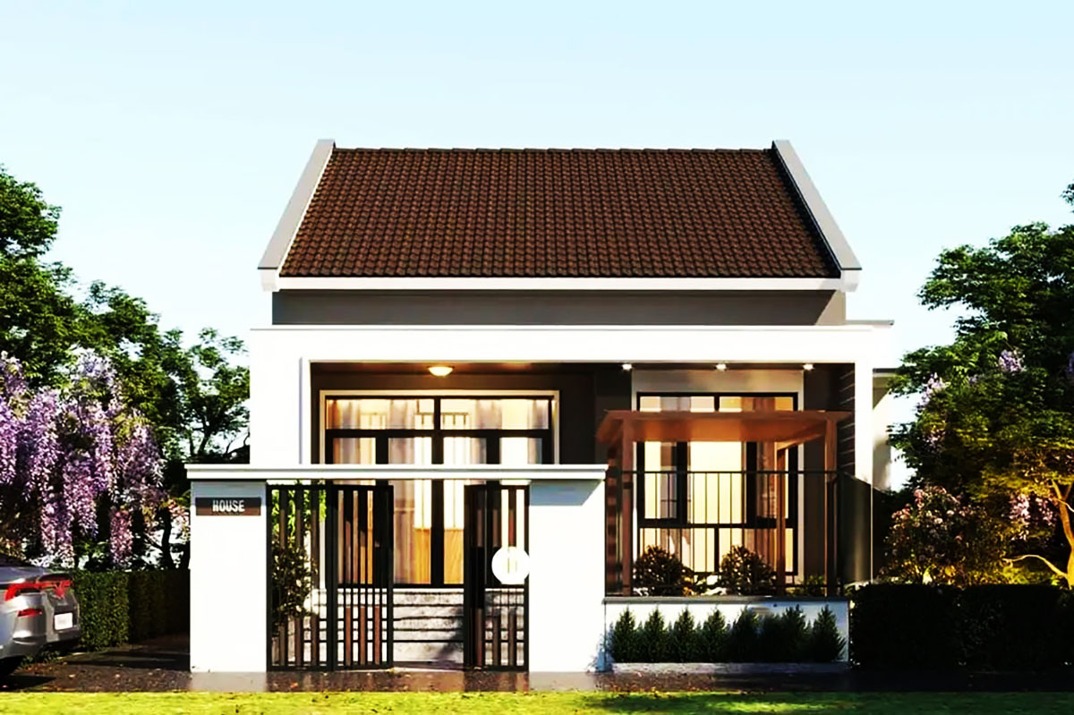Nhà cấp 4 ngang 8m diện tích 8x12m phù hợp cho gia đình nhỏ (ảnh sưu tầm)