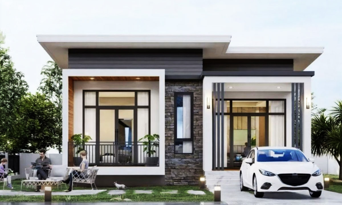 Nhà cấp 4 ngang 8m với diện tích 8x14m phù hợp cho mọi gia đình (ảnh sưu tầm)