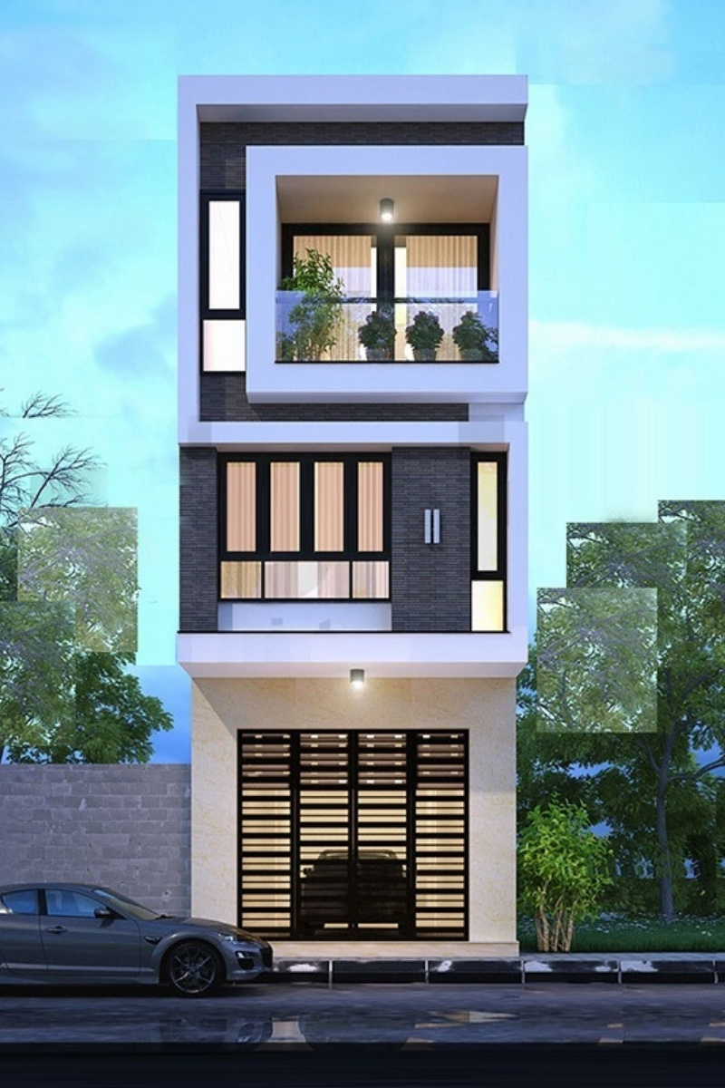 nhà lệch tầng 4x12m