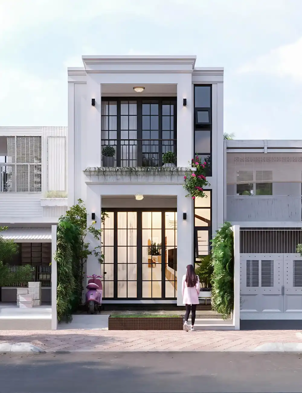 30+ Mẫu thiết kế nhà mặt tiền 6m 2 tầng HOT nhất năm 2026 4 nha-mat-tien-6m-2-tang-4