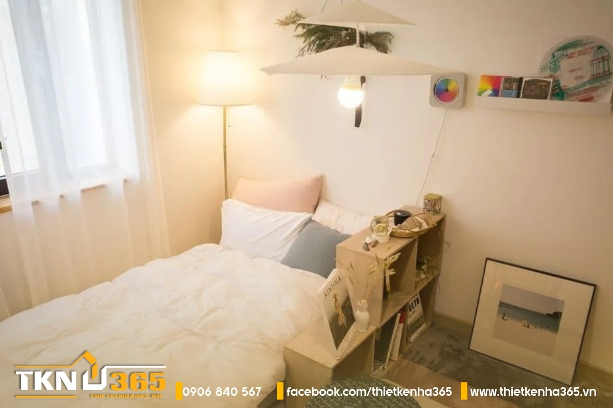 Sử dụng gam màu sáng, hài hòa tạo sự ấm áp cho phòng ngủ