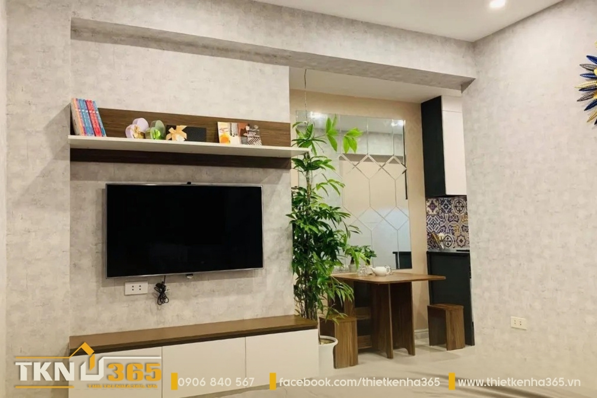 Thiết kế cho nhà nhỏ 16m2 nên chọn gam màu sáng