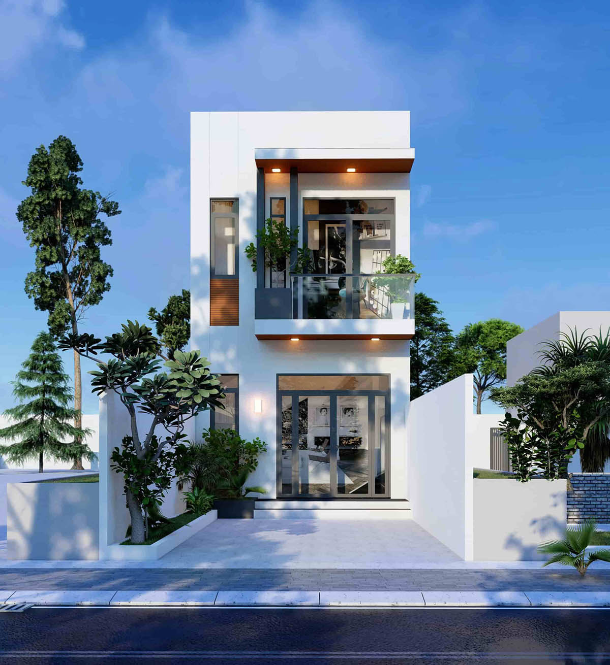 Mẫu thiết kế nhà 2 tầng 60m2 với chi phí 600 triệu. 