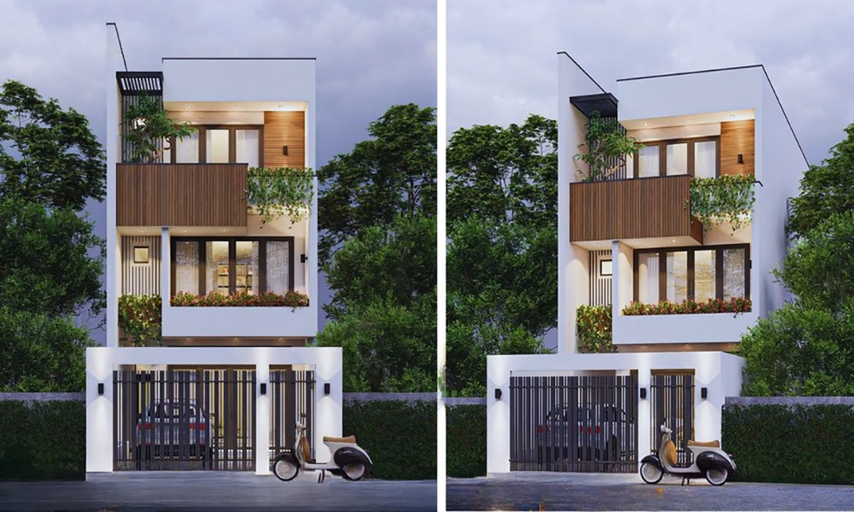 Mẫu thiết kế nhà ngang 6m dài 15m đẹp - xu hướng 2026 12 Nhà 6x15m 3 tầng với thiết kế độc đáo, thu hút mọi ánh nhìn.