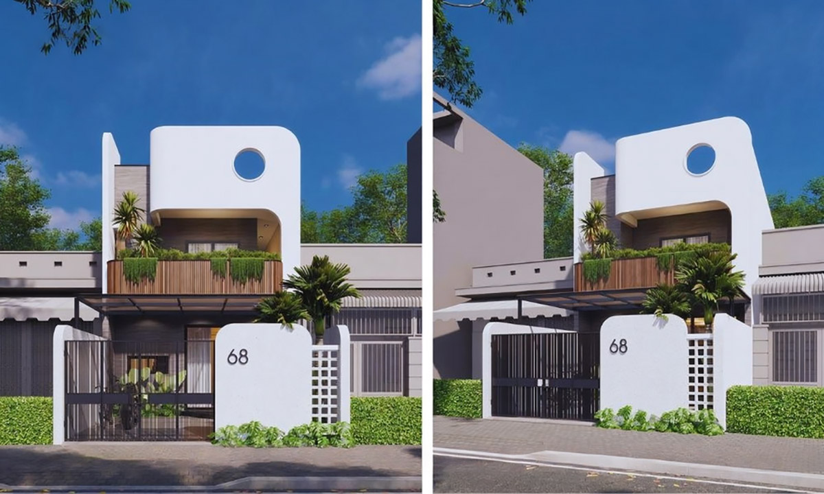 Mẫu thiết kế nhà ngang 6m dài 15m đẹp - xu hướng 2026 20 mẫu nhà 6x15m 2 tầng.