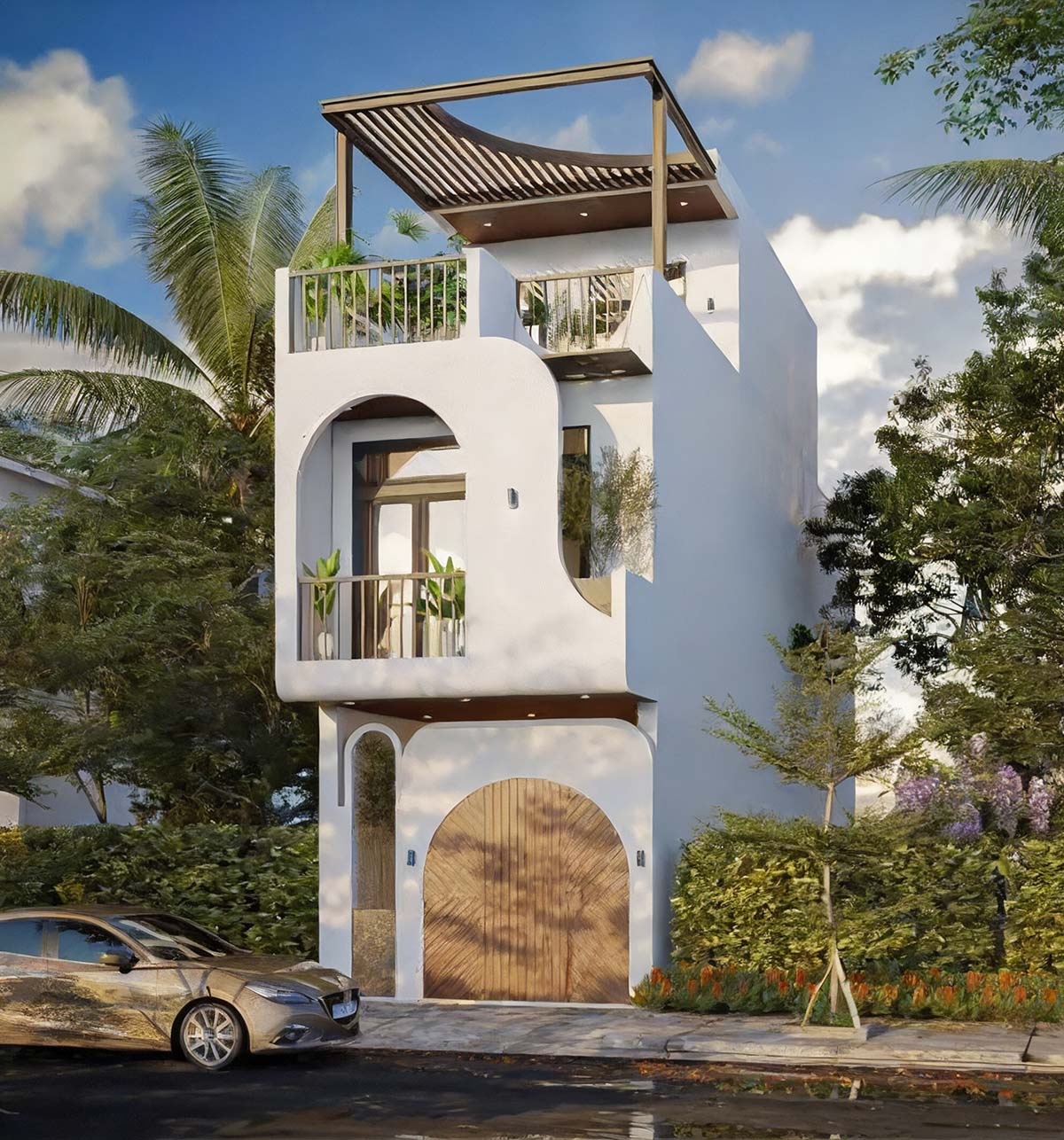 Mẫu thiết kế nhà ngang 6m dài 15m đẹp - xu hướng 2026 15 Ngôi nhà 6x15m phong cách hiện đại không chỉ là nơi ở lý tưởng mà còn là biểu tượng của sự tinh tế.