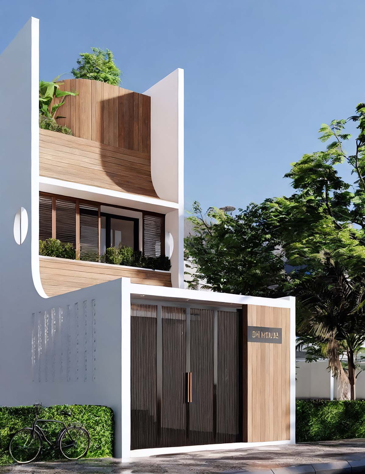 Mẫu thiết kế nhà ngang 6m dài 15m đẹp - xu hướng 2026 16 Mẫu nhà 6x15m phong cách hiện đại kết hợp với nét thiết kế độc đáo, thu hút mọi ánh nhìn.