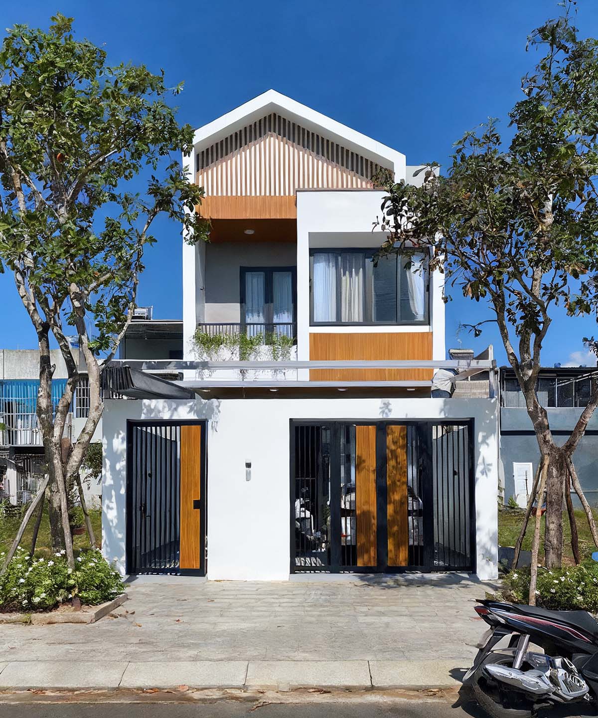 Mẫu thiết kế nhà ngang 6m dài 15m đẹp - xu hướng 2026 19 Mẫu thiết kế nhà ngang 6m dài 15m đơn giản, hiện đại.