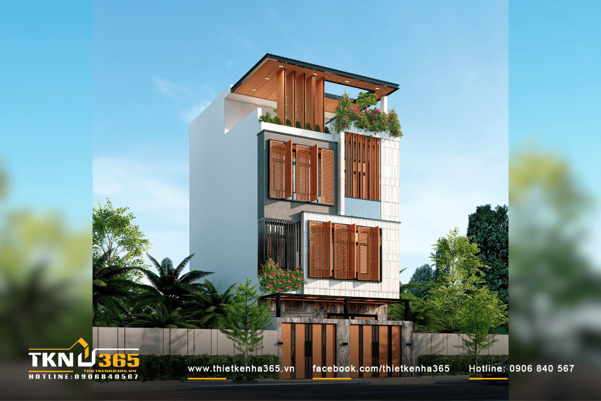 Thiết kế nhà phố 3 tầng hướng Tây cho anh Sang tại Nhà Bè – Giải pháp cân bằng giữa không gian ở và khai thác cho thuê 6 Anh Sang 2