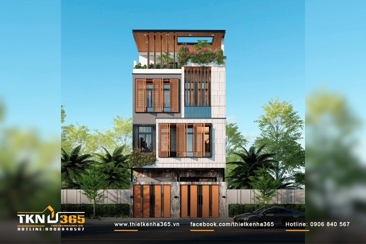 Thiết kế nhà phố 3 tầng hướng Tây cho anh Sang tại Nhà Bè – Giải pháp cân bằng giữa không gian ở và khai thác cho thuê 4 Anh Sang