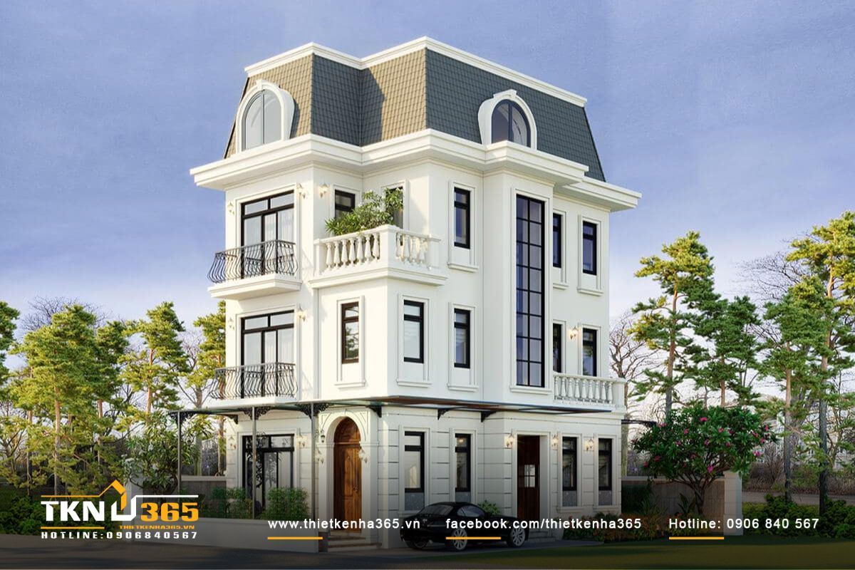 40+ mẫu thiết kế biệt thự 400m2 đẹp, siêu cuốn hút 42 Mẫu biệt thự 400m2 phong cách tân cổ điển, thu hút